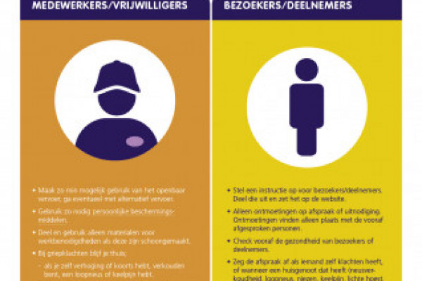 Coronarichtlijnen: handreiking voor vrijwilligersorganisaties
